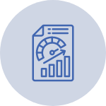 Performance Report illustration used on the website maintenance service page of Clatter Chatter