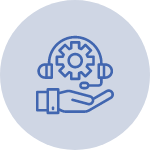 Technical Support illustration used on the website maintenance service page of Clatter Chatter